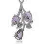 Silvershake 2.28ct. Natural Amethyst 925 Sterling Silver Leaf Pendant with 18 Inch Chain Necklace Silvershake 2.28ct. Natural Amethyst 925 Sterling Silver Leaf Pendant with 18 Inch Chain Necklace