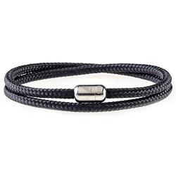 Wind Passion Lightweight Nautical Paracord Sturdy Rope Bracelet with Magnetic Clasp for Men Women