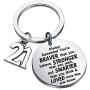 FUSTMW Happy Birthday Keychain Gift 13th 15th 16th 18th 21st 30th 40th 50th Charms Key Ring Best Friends Family Jewelry