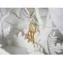 La Menagerie Monkey Gold Origami Jewelry & Gold Geometric Necklace – 18 Karat Plated Gold Necklace & Monkey Necklaces for Women – Monkey Necklace for Girls & Origami Necklace