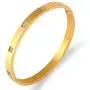 LINFENG Womens Love Bangle Bracelet Gold Plated Stainless Steel Hinged Bracelets,Jewelry Friendship Gift LINFENG Womens Love Bangle Bracelet Gold Plated Stainless Steel Hinged Bracelets,Jewelry Friendship Gift
