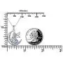 Ladytree S925 Sterling Silver Angel Baby Fairy Moon Jewelry Pendant Necklace for Women Princess Gifts,18 inches Ladytree S925 Sterling Silver Angel Baby Fairy Moon Jewelry Pendant Necklace for Women Princess Gifts,18 inches