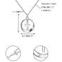 EVER FAITH 925 Sterling Silver Circle Cross Pendant Necklace Birthday Daily Jewelry for Women, Girl