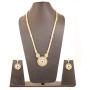 Touchstone Indian Bollywood Handcrafted Traditional Royal Mughal Kundan Polki Meenakari Enamel Colorful Wedding Designer Jewelry Long Necklace Set in Gold and Silver Tone for Women.
