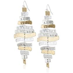 Robert Lee Morris Soho Prisma Two-Tone Sculptural Drop Earrings