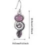 Junxin Vintage Drop Dangle Earrings for Women Girls, Small Teardrop Moonstone Earrings Dangling, Silver Dangle Hypoallergenic Earrings Mother’s Day Gift with Box