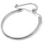 Authentic Bolenvi 925 Sterling Silver Adjustable Size Clip On/Off Bracelet compatible with Pandora Beads Charms