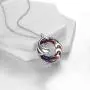 ONEFINITY 925 Sterling Silver Dolphin Necklaces Crystal Dolphin Pendant Ocean Wave Jewelry for Women Girls Gifts