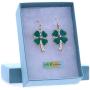 SoulBreezeCollection St. Patricks Day Irish Good Luck Charm Shamrock 4 Leaf Clover Earrings