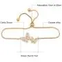 WeimanJewelry Love Gift Cubic Zirconia CZ Bridal Butterfly Adjustable Bracelet for Women WeimanJewelry Love Gift Cubic Zirconia CZ Bridal Butterfly Adjustable Bracelet for Women