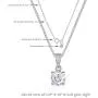 La Joya 1/6-1/3 Carat Total Weight (cttw) Certified Lab Grown Diamond Pendant Necklace - Set in 4 Prong Yellow Gold Or White Rhodium Plated .925 Sterling Silver With Chain - GH Color And VS/SI Clarity La Joya 1/6-1/3 Carat Total Weight (cttw) Certified Lab Grown Diamond Pendant Necklace - Set in 4 Prong Yellow Gold Or White Rhodium Plated .925 Sterling Silver With Chain - GH Color And VS/SI Clarity