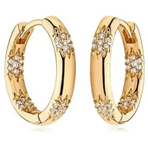 MYEARS Women Gold Huggie Hoop Earrings Chunky Band North Stars Bead Ball Sleeper Diamond Cubic Zirconia 14K Gold Filled Small Boho Beach Simple Delicate Handmade Hypoallergenic Jewelry Gift MYEARS Women Gold Huggie Hoop Earrings Chunky Band North Stars Bead Ball Sleeper Diamond Cubic Zirconia 14K Gold Filled Small Boho Beach Simple Delicate Handmade Hypoallergenic Jewelry Gift