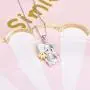 Sterling Silver Elephant Pendant Necklace with Sunflower Lovely Lucky Elephant Jewelry Birthday Gift for Mother Daughter Women Girls