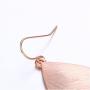 HUIMEI Fishhook Teardrop Earrings with Brushed Finished Dangle Earrings