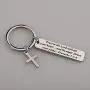 BEKECH Christian Keychain Gifts Trust in The Lord Proverbs 3:5-6 Keychain with Cross Charm Religious Jewelry Christian Faith Gift BEKECH Christian Keychain Gifts Trust in The Lord Proverbs 3:5-6 Keychain with Cross Charm Religious Jewelry Christian Faith Gift