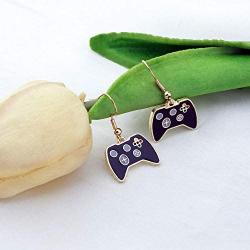 SEIRAA Gamer Earring Game Lover Jewelry Gift for Her Game Enthusiast Dangle Hook Jewelry