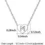 SBI Jewelry Silver Initial Heart Choker Necklace Women Dainty Letter Necklace for Birthday Anniversary Valentines Day