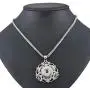 Souarts Silver Tone Color Floral Pendant Necklace Bracelet Fit 5.5mm DIY Snap Button, Snap Charms Snap Jewelry Necklace(Necklace) Souarts Silver Tone Color Floral Pendant Necklace Bracelet Fit 5.5mm DIY Snap Button, Snap Charms Snap Jewelry Necklace(Necklace)