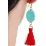 SUNYIK Assorted Semiprecious Stone Dangle Earrings for Women,Crystal Drop Tassel Earrings SUNYIK Assorted Semiprecious Stone Dangle Earrings for Women,Crystal Drop Tassel Earrings