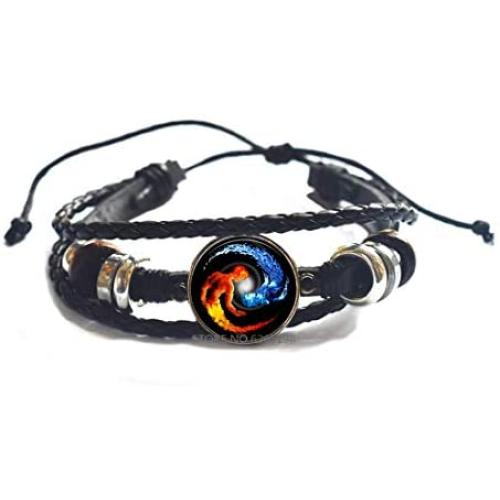 Yin Yang Bangle Fire and Water Bracelet Fire and Ice Yin Yang Jewelry Gift for s Birthday Cat Art Bangle Bracelet Jewelry,N082 Yin Yang Bangle Fire and Water Bracelet Fire and Ice Yin Yang Jewelry Gift for s Birthday Cat Art Bangle Bracelet Jewelry,N082