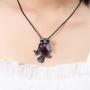Starain Owl Necklace for Women Girls Healing Crystal Stone Owl Pendant Necklace Owl Jewelry Gifts