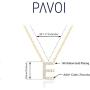 PAVOI 14K Yellow Gold Plated Cubic Zirconia Initial Necklace | Letter Necklaces for Women