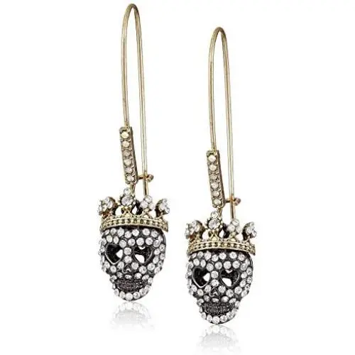 Betsey Johnson Dark Shadows Skull Earrings Betsey Johnson Dark Shadows Skull Earrings