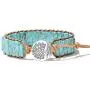 QILMILY Turquoise Wrap Boho Bracelets for Women Handmade Healing Stone Leather Braided Bead Wrap Bracelet Women Men Boho Jewelry Gift QILMILY Turquoise Wrap Boho Bracelets for Women Handmade Healing Stone Leather Braided Bead Wrap Bracelet Women Men Boho Jewelry Gift