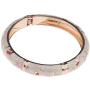UJOY Designer Cloisonne Bracelets Indian Flower Enameled Jewelry Open Cuff Clasp Hinged Bangle Sets Gift Box for Women 55A111