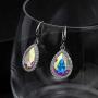 Swarovski Crystal Teardrop Dangle Drop Earrings for Women Dangling 14K Gold Plated Hypoallergenic Jewelry