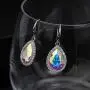 Swarovski Crystal Teardrop Dangle Drop Earrings for Women Dangling 14K Gold Plated Hypoallergenic Jewelry