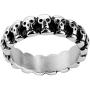 Men Gothic Skull Ring, Statement Bully Ring, Retro Hawk Rings Stainless Steel Day of The Dead Mens Jewelry