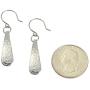 Mini Hammered Aluminum Silver Toned Drop Earrings By John S Brana Handmade Jewelry Hypoallergenic