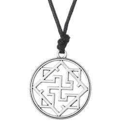 Religious Slavic Hollow Valkyrie Symbol Pagan Amulet Pendant Necklace Jewelry for Men Jewelry