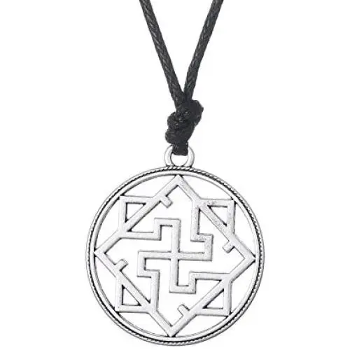 Religious Slavic Hollow Valkyrie Symbol Pagan Amulet Pendant Necklace Jewelry for Men Jewelry