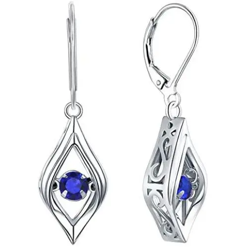 YL Eye Earrings 925 Sterling Silver Dancing Diamond Halo Dangle Earrings Created Emerald/Ruby/Sapphire/Zirconia Drop Jewelry YL Eye Earrings 925 Sterling Silver Dancing Diamond Halo Dangle Earrings Created Emerald/Ruby/Sapphire/Zirconia Drop Jewelry