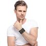 Jstyle 12Pcs Braided Bracelet for Men Beaded Bracelets Wrap Leather Wooden Bracelets Adjustable
