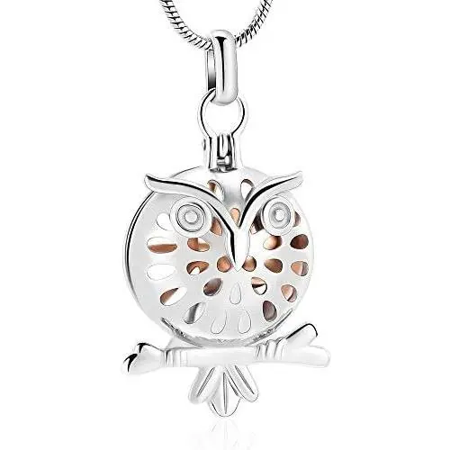 Cremation Jewelry Urn Pendant Necklace with Hollow Urn Cremation Jewelry for Ashes Owl Shape Pet Cremation Jewelry Cremation Jewelry Urn Pendant Necklace with Hollow Urn Cremation Jewelry for Ashes Owl Shape Pet Cremation Jewelry