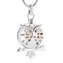 Cremation Jewelry Urn Pendant Necklace with Hollow Urn Cremation Jewelry for Ashes Owl Shape Pet Cremation Jewelry