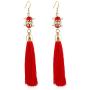 Ronglai Jewelry Earrings for Women Colorful Layered Tassel Earrings Bohemian Dangle Drop Tiered Tassel Druzy Stud Earrings Women Gifts