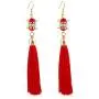 Ronglai Jewelry Earrings for Women Colorful Layered Tassel Earrings Bohemian Dangle Drop Tiered Tassel Druzy Stud Earrings Women Gifts
