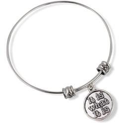 It Is What It Is Fancy Charm Bangle
