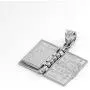 Religious Jewelry by FDJ Polished Sterling Silver 3D Holy Bible Book w/Lords Prayer Pendant Necklace