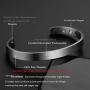 Jovivi Personalized Custom Titanium Magnetic Matte Plain Cuff Bangle Bracelets for Men Women Therapy, 8mm,Gold Plated/Black/Silver/Rose Gold