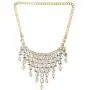 Efulgenz Indian Bollywood Gold Plated Crystal Kundan Rhinestone Faux Pearl Wedding Choker Collar Necklace Earrings Jewelry Set
