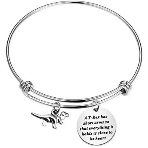 BAUNA Dinosaur Keychains T-Rex Gifts A T-Rex Has Short Arms So That Everything It Holds is Close to Its Heart Animals Inspirations Quote Jewelry Gift BAUNA Dinosaur Keychains T-Rex Gifts A T-Rex Has Short Arms So That Everything It Holds is Close to Its Heart Animals Inspirations Quote Jewelry Gift