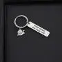 ENSIANTH Slow Down and Enjoy Life Keychain Friend Inspiring Gift Snail Lovers Gift Animal Positive Jewelry