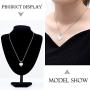 constantlife Cremation Jewelry Memorial Urn Necklace for Ashes Love Heart Pendant Stainless Steel Ashes Holder Personalized Customization Engravable Keepsake