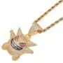 charlinliol 18k Gold Plated Necklace Iced Out 900 Pieces Cubic Zirconia Stones Pokemon Gengar Pendant Hip Hop Jewelry Chain for Men and Women charlinliol 18k Gold Plated Necklace Iced Out 900 Pieces Cubic Zirconia Stones Pokemon Gengar Pendant Hip Hop Jewelry Chain for Men and Women