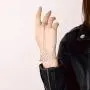 Yalice Gothic Finger Bracelet Ring Vintage Hand Chains Punk Slave Finger Chain Jewelry for Women and Girls (Silver)